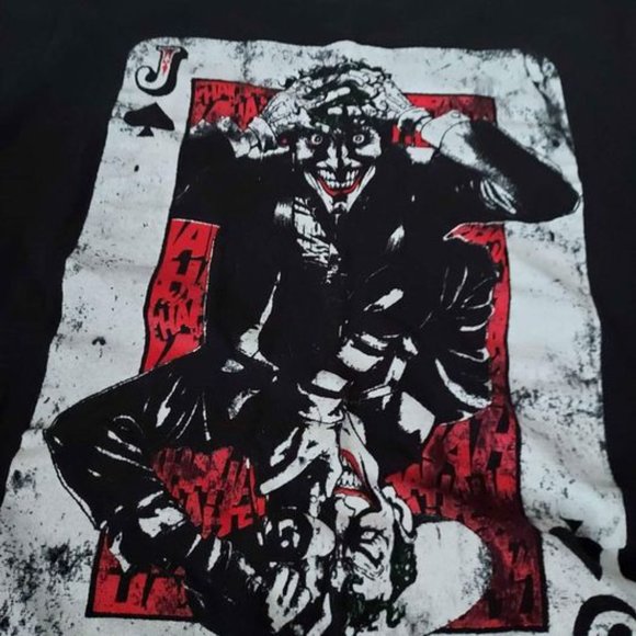 Joker - Batman official - t-shirt - Joker card - size small - black, red; summer - Picture 2 of 4